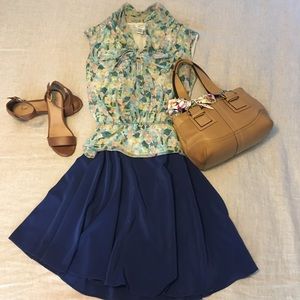 Max studio peplum top